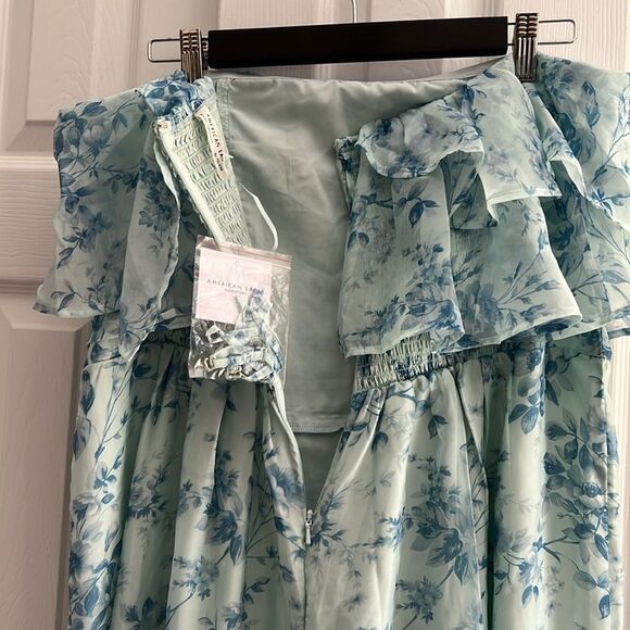 American Eagle Outfitters Strapless Ruffle Jumpsuit in size XL - Picture 10 of 15